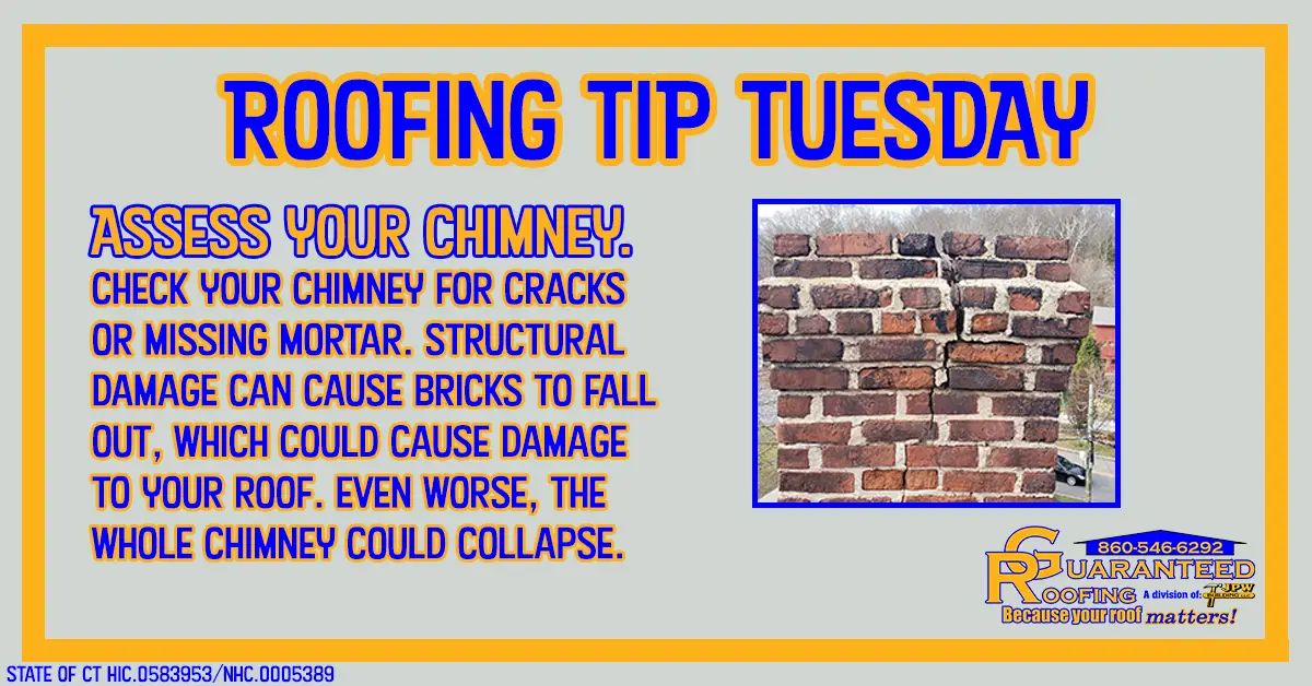 Cracked chimney roof