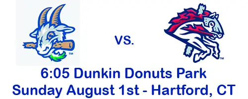 Hartford Yardgoats August 1 vs Rumble Ponies Game