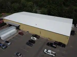 PVC Roof Replacement on Commercial Building in Rocky Hill, CT