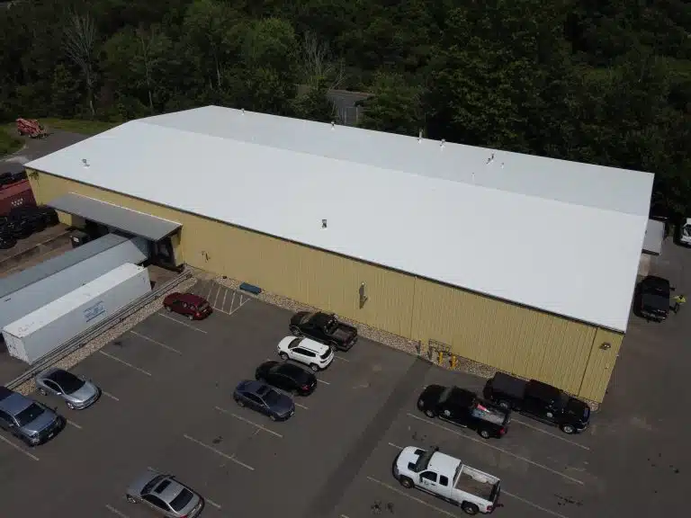 PVC Roof Replacement on Commercial Building in Rocky Hill, CT